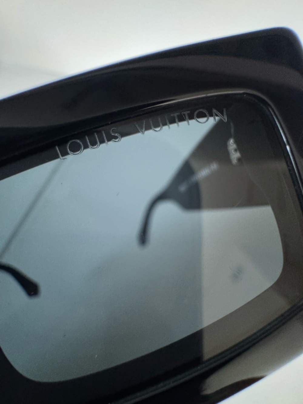 Louis Vuitton Black Clash Low Square Sunglasses with Silver LV Emblem - Picture 13 of 16